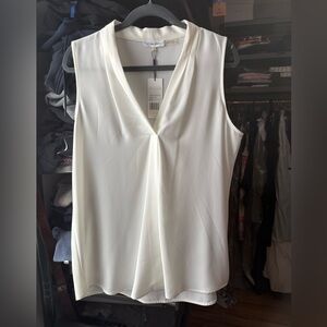 New Calvin Klein White Sleeveless Top